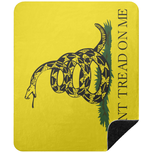 Gadsden Flag Premium Sherpa Blanket